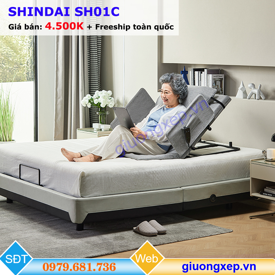 SHINDAI giúp người bệnh tự Nằm - Ngồi dậy dễ dàng chỉ với 1 nút bấm